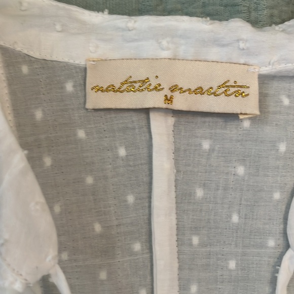 Natalie Martin Swiss dot blouse size M - Picture 2 of 4